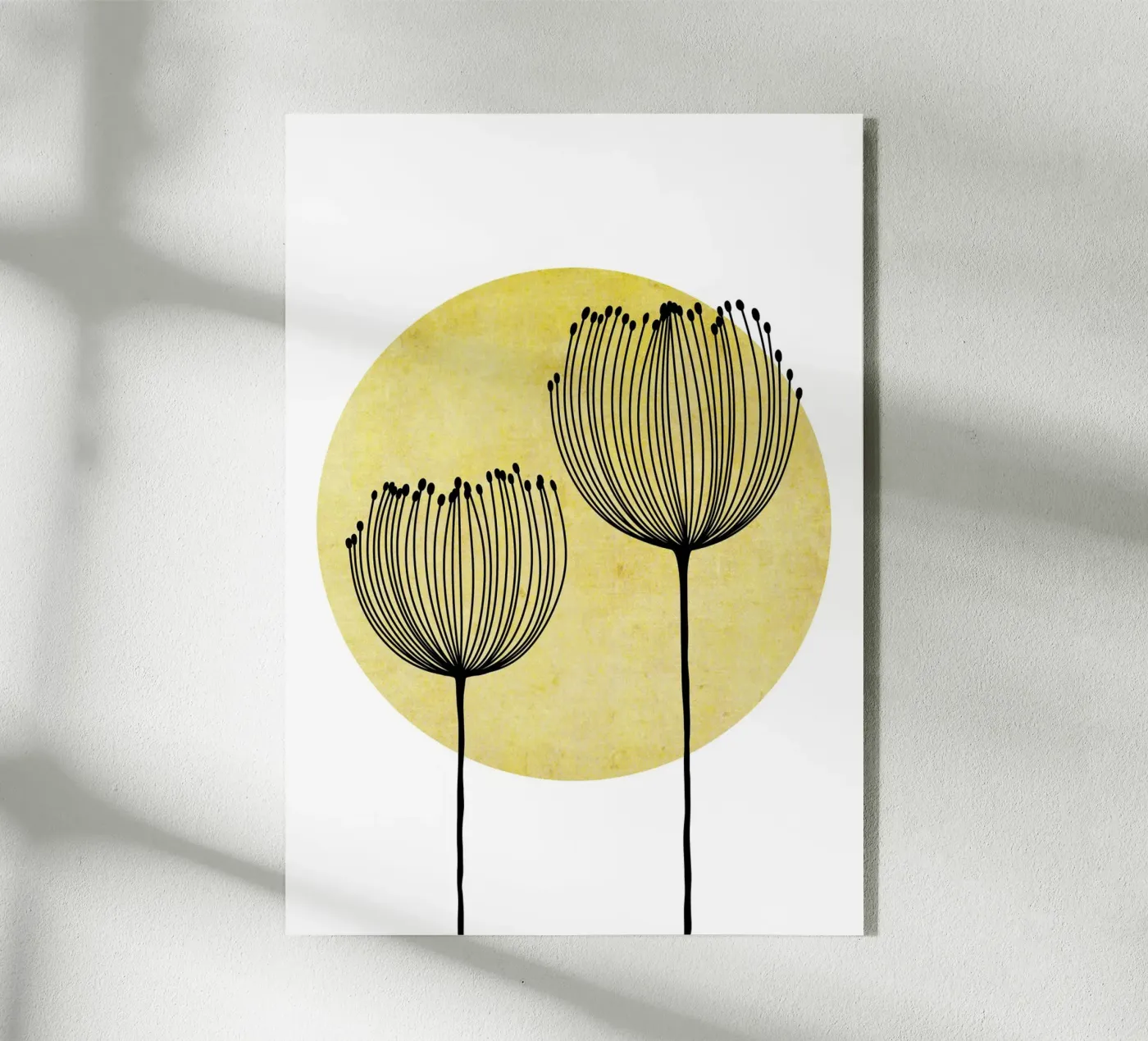 Wildflower sun acrylic glass by BAINAI