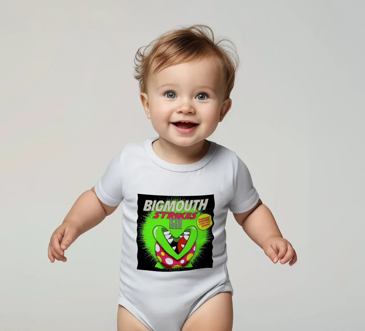 Bigmouth body neonato maniche corte da Butcher Billy