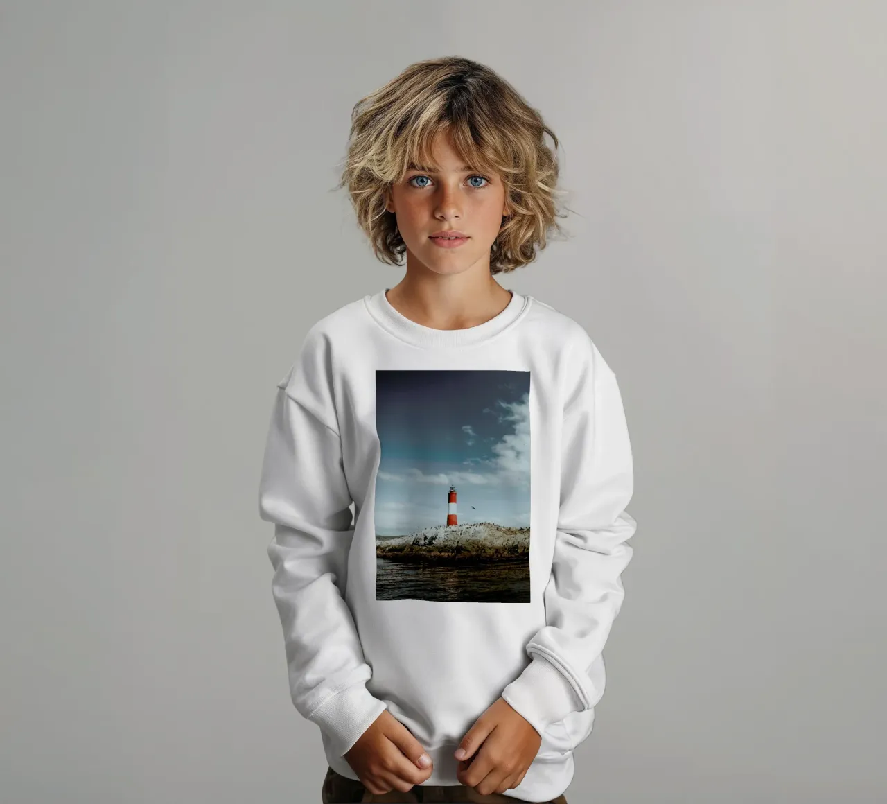 To The Lighthouse by @KevinZaouali felpa bambino da EyeEm Mobile GmbH