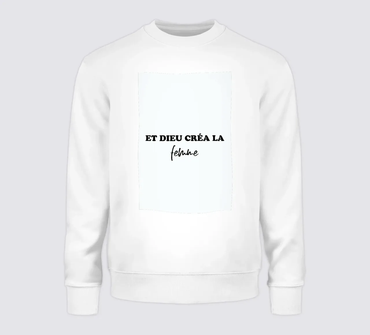 Dieu créa la femme felpa da typed