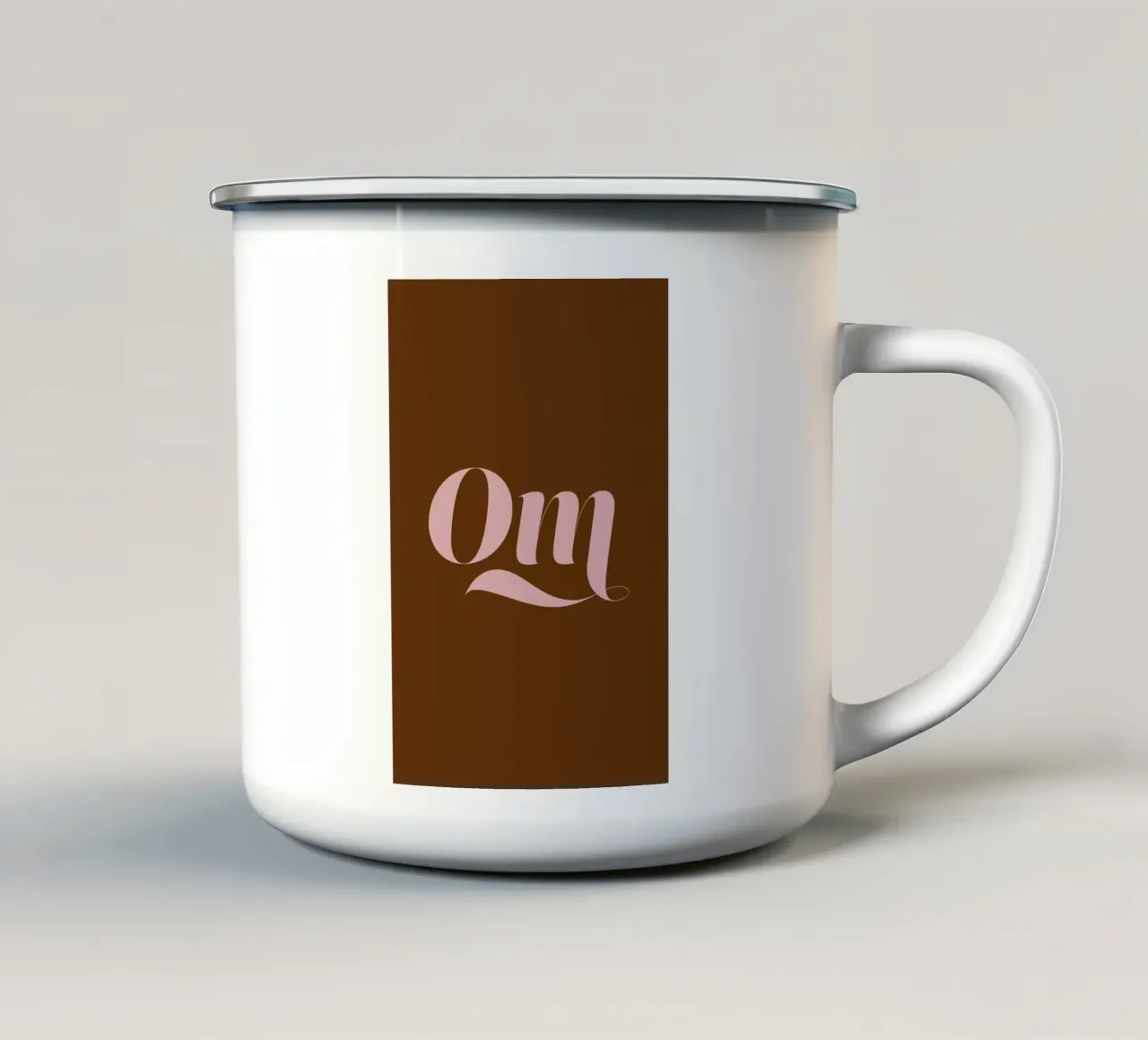 Om tazza in smalto da Linda Gobeta