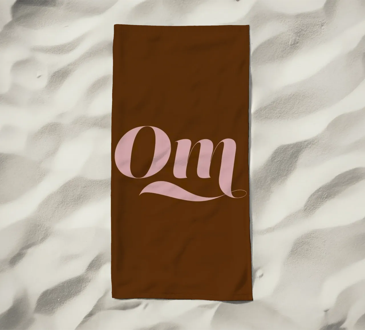 Om beach towel by Linda Gobeta