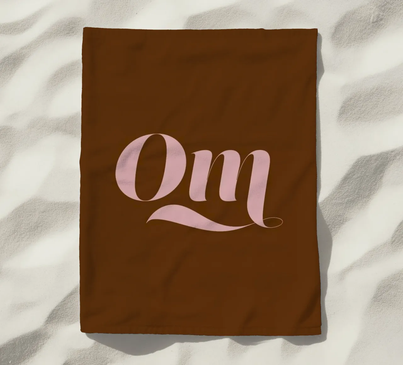 Om beach towel by Linda Gobeta