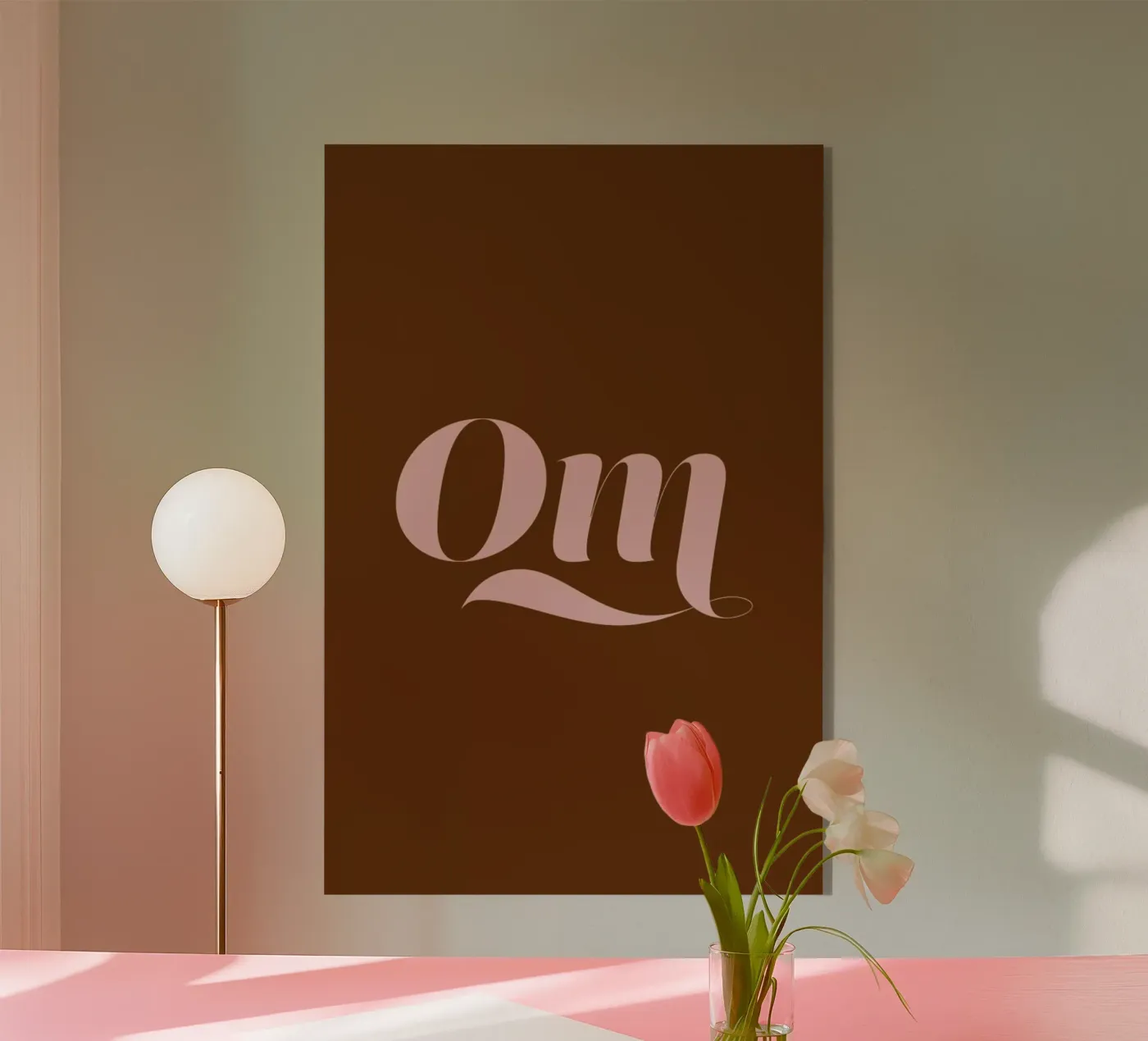 Om acrylic glass by Linda Gobeta