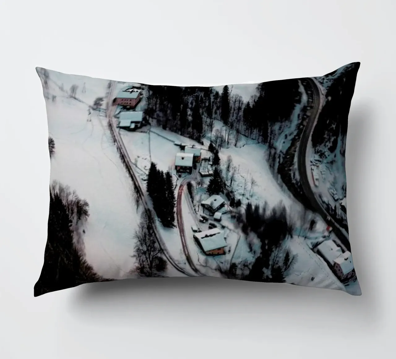 Austrian Winter Wonderland cuscino da Sebastian Hilgetag