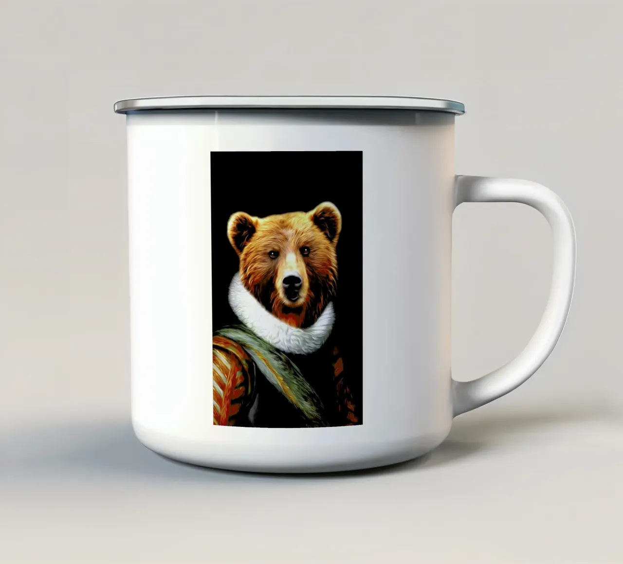 Stu tazza in smalto da Tein Lucasson