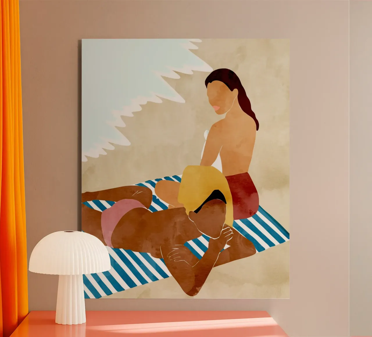 Preferirei essere in spiaggia: Bestie da spiaggia alluminio dibond da 83oranges