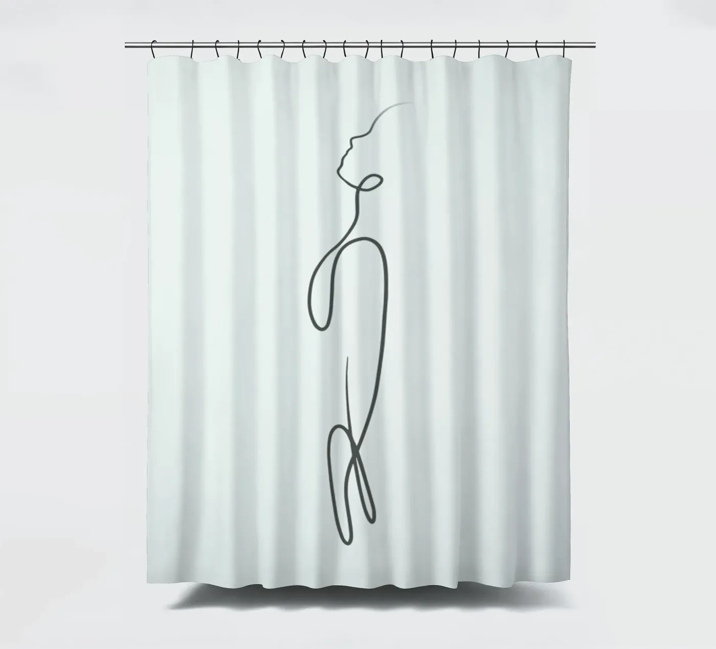 Ether douchegordijn van Graphite