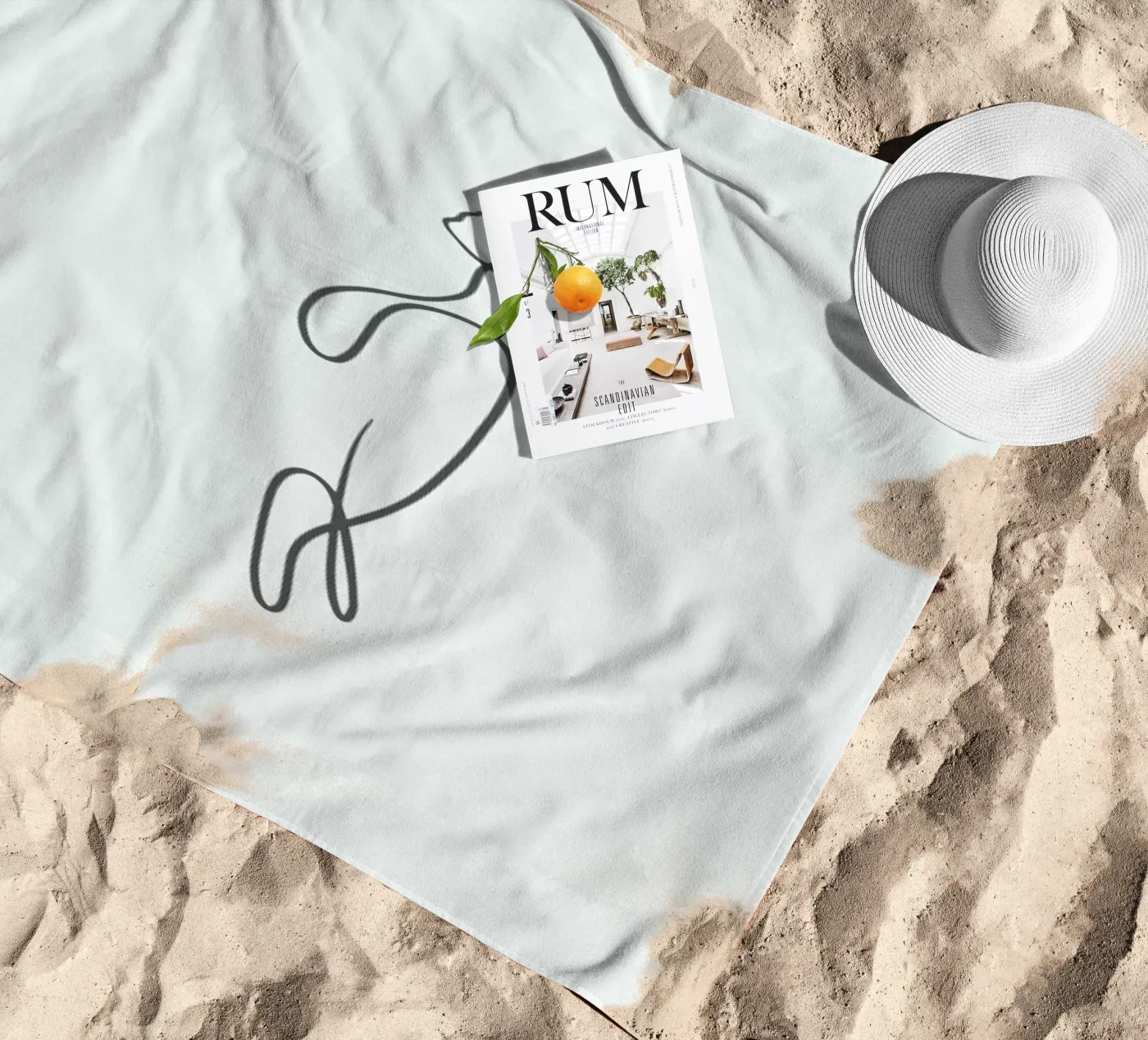 Ether serviette de plage de Graphite
