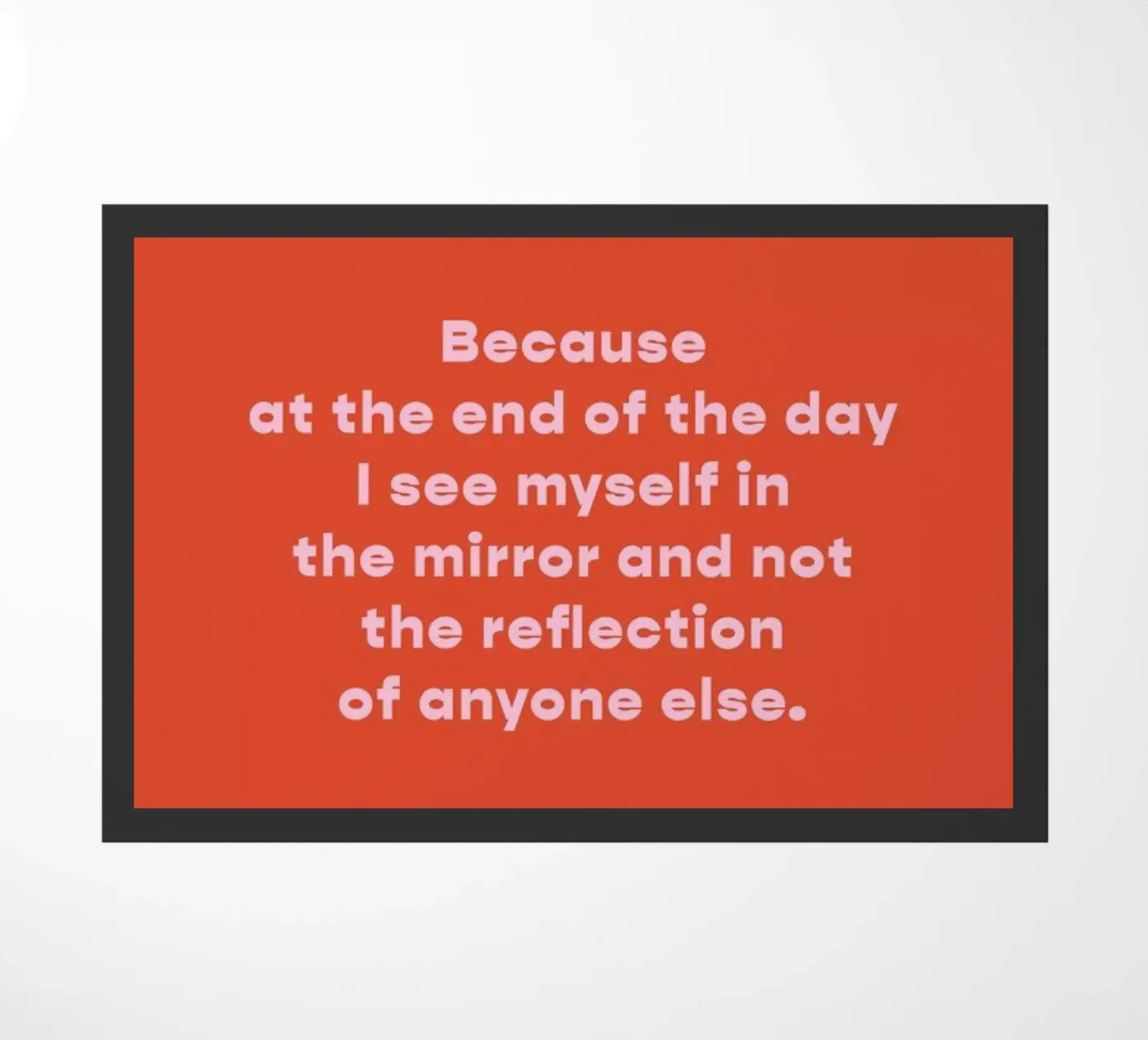 Mirror, Mirror doormat by vonkopfbisfuss x JUNIQE