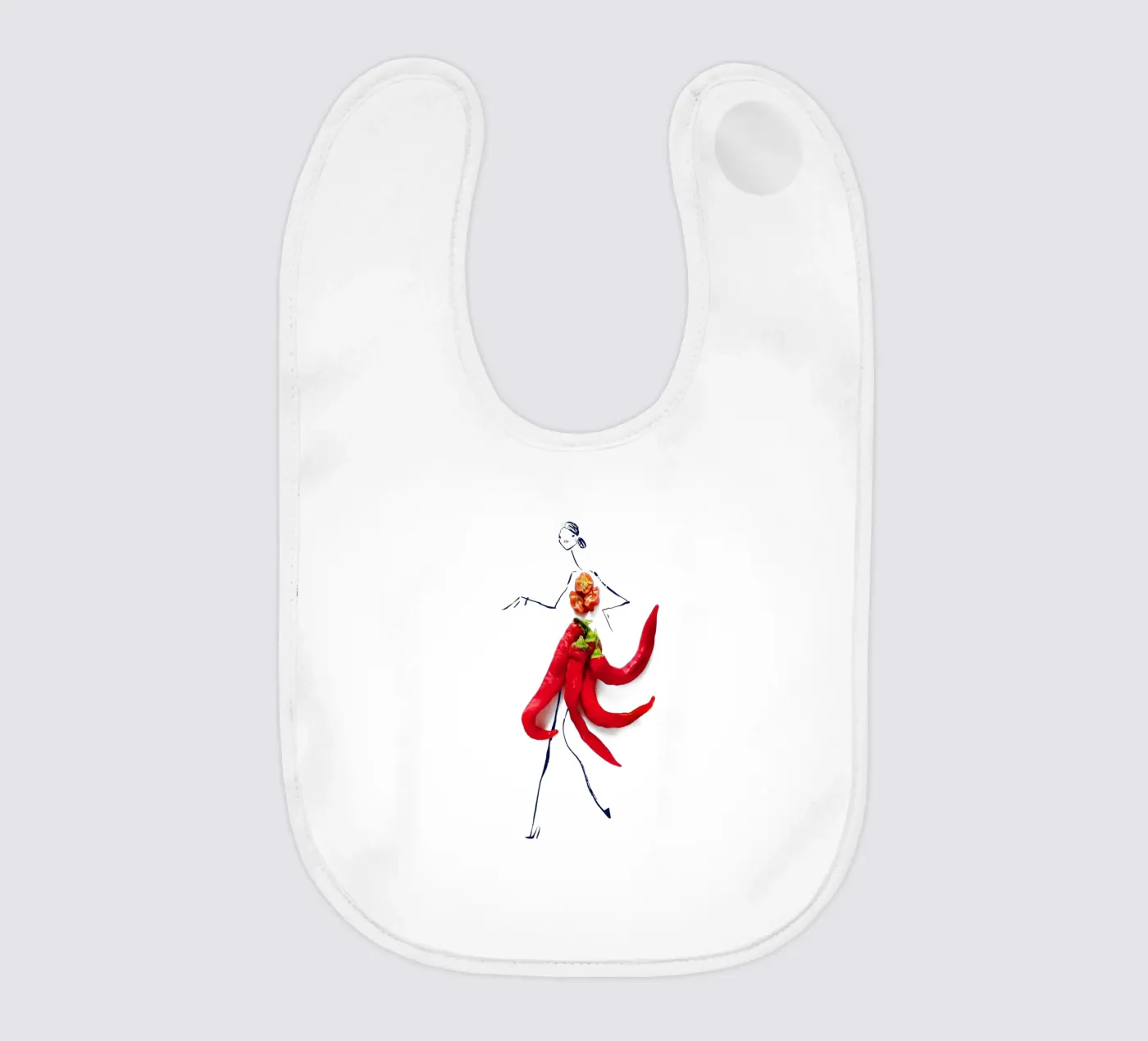 Hot Stuff baby slabbetje van Gretchen Roehrs