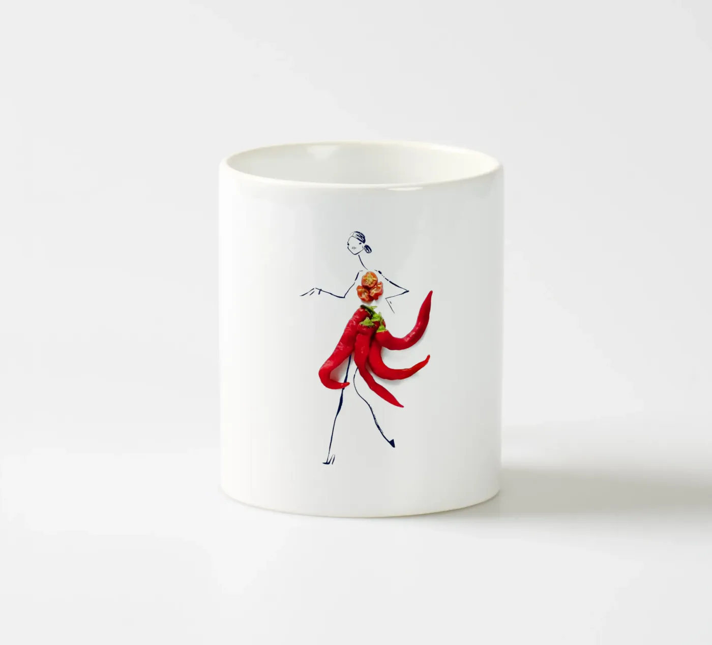 Hot Stuff ceramic mug by Gretchen Roehrs