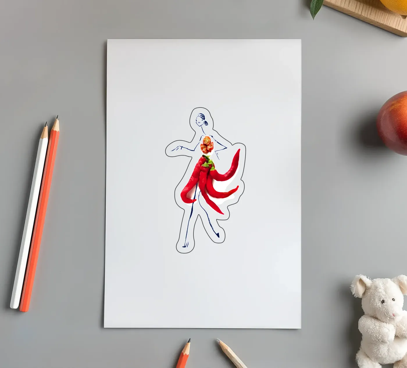 Hot Stuff sticker sheet by Gretchen Roehrs