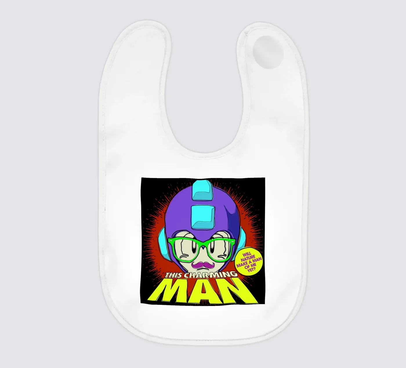 This Charming Mega-Man Babylätzchen von Butcher Billy