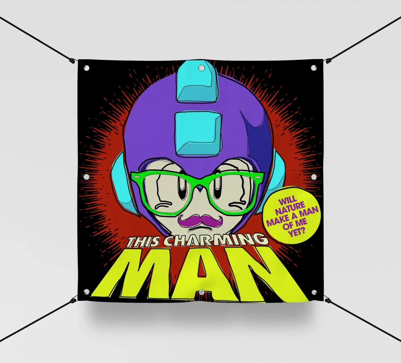 This Charming Mega-Man telo in pvc da Butcher Billy