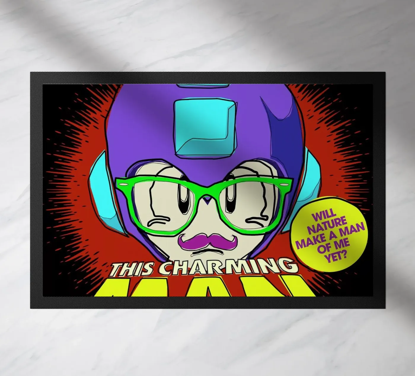 This Charming Mega-Man Fußmatte von Butcher Billy