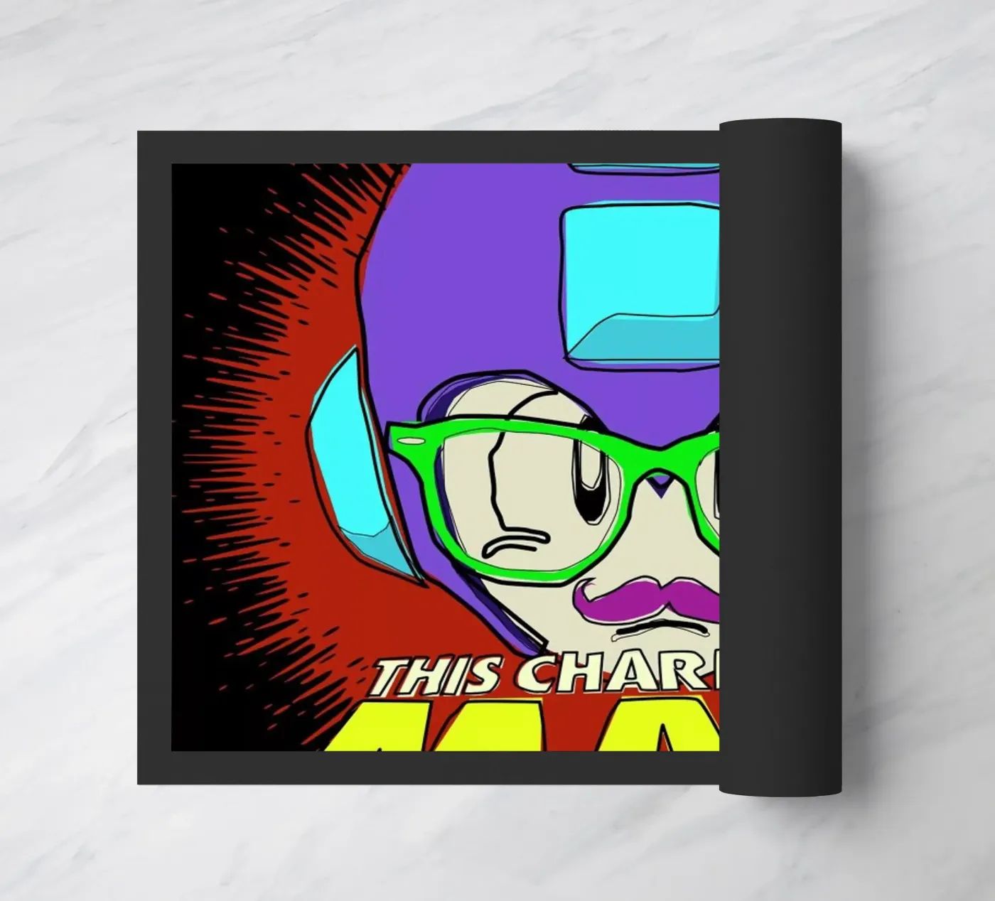 This Charming Mega-Man Fußmatte von Butcher Billy