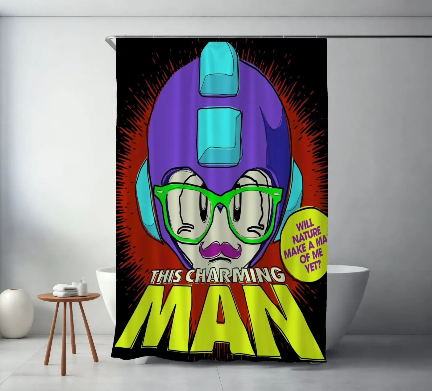 This Charming Mega-Man Duschvorhang von Butcher Billy