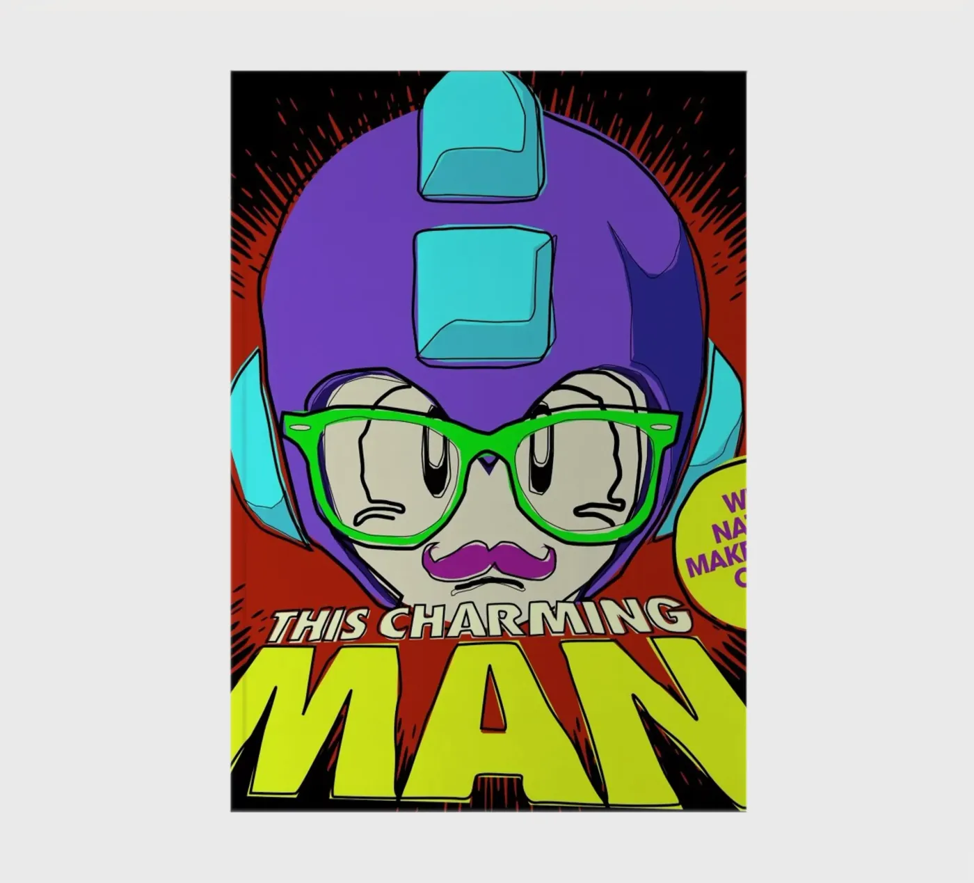 This Charming Mega-Man notebook by Butcher Billy
