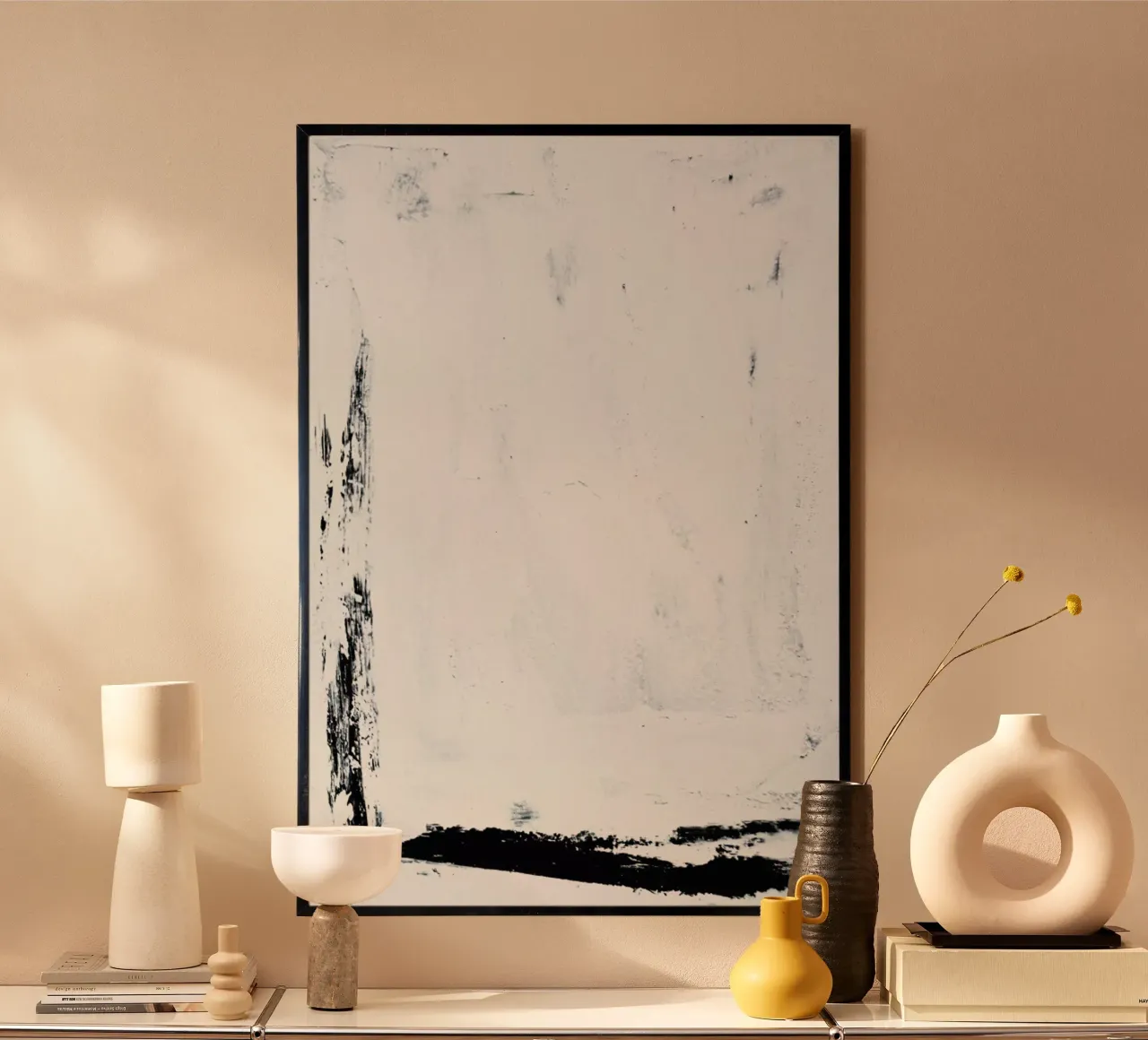 Whiteout poster con telaio in plastica da Graphite
