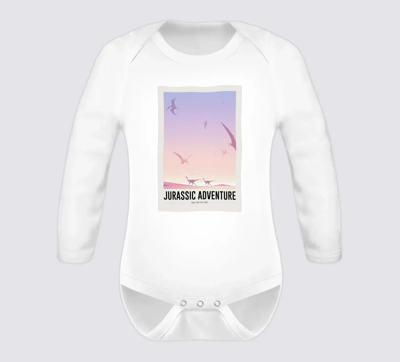 Jurassic Adventure II body neonato maniche lunghe da daylight design studio
