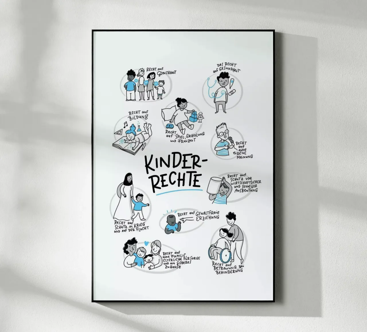 Kinderrechte plexiglass da Geborgen Wachsen x JUNIQE