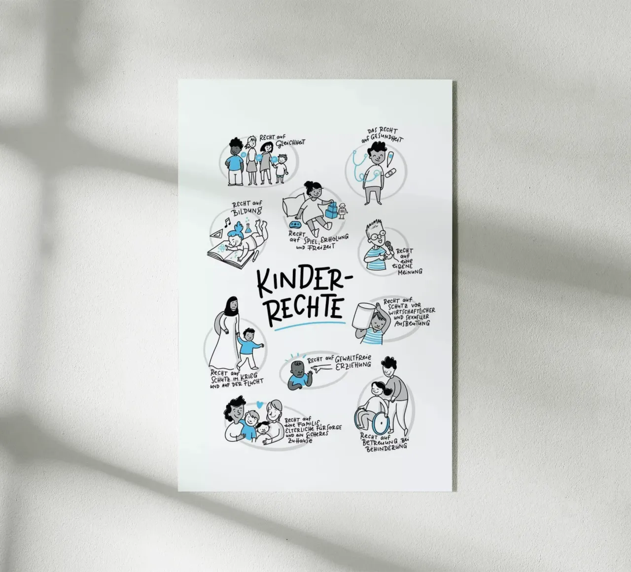 Kinderrechte plexiglass da Geborgen Wachsen x JUNIQE