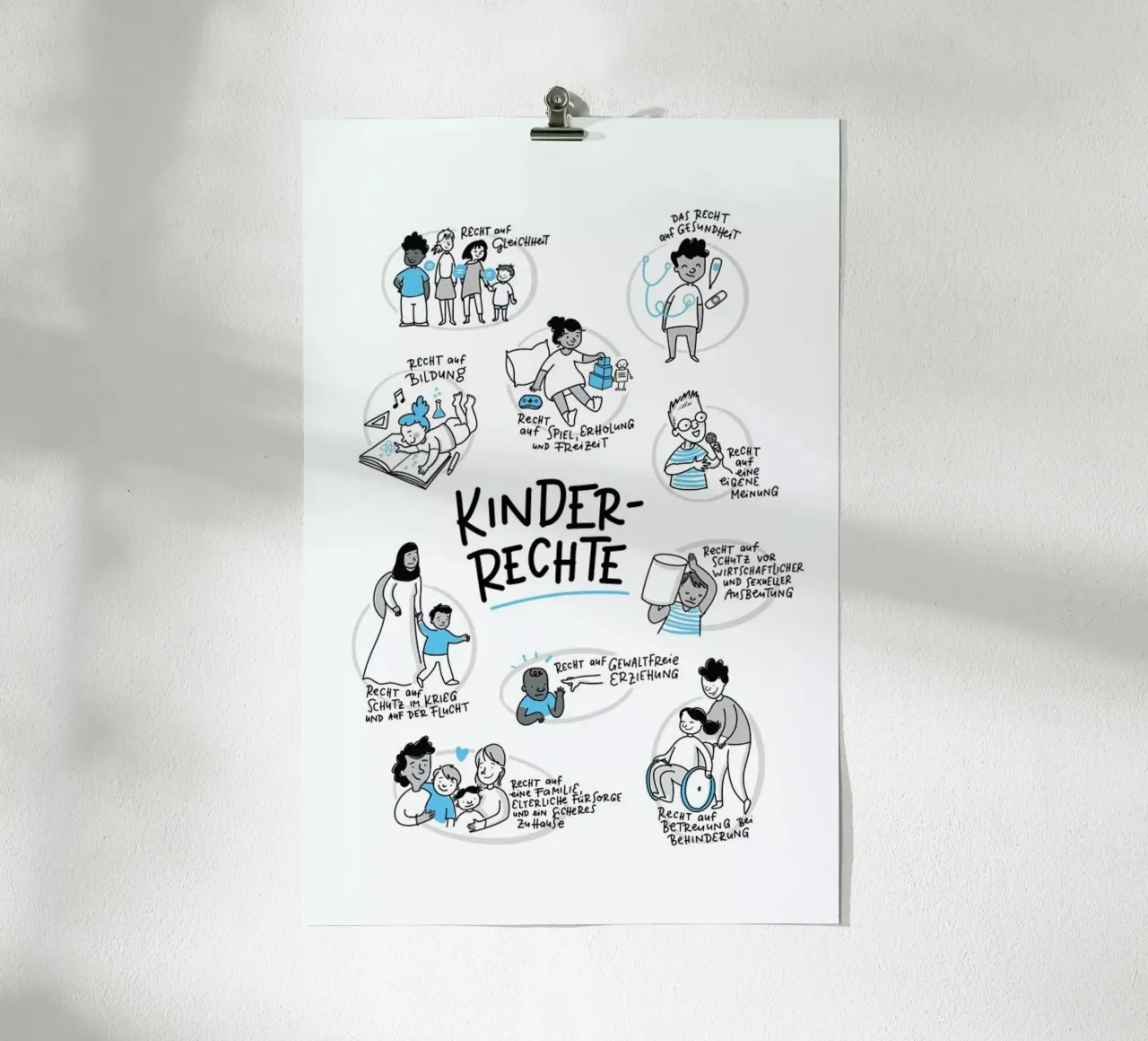 Kinderrechte poster da Geborgen Wachsen x JUNIQE