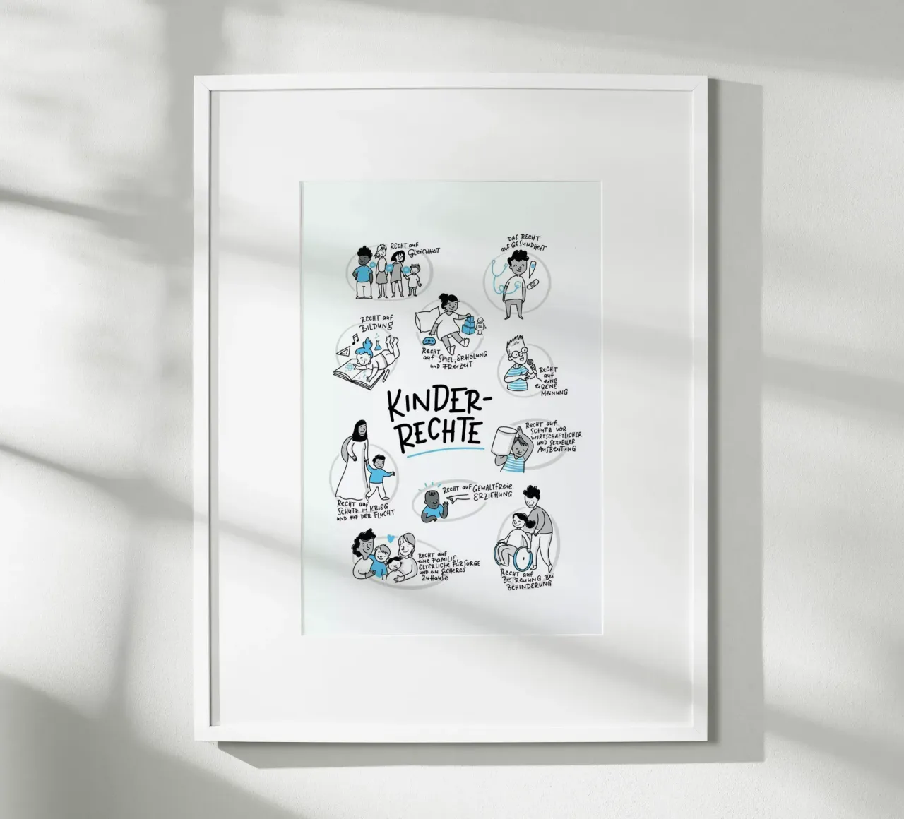 Kinderrechte poster da Geborgen Wachsen x JUNIQE