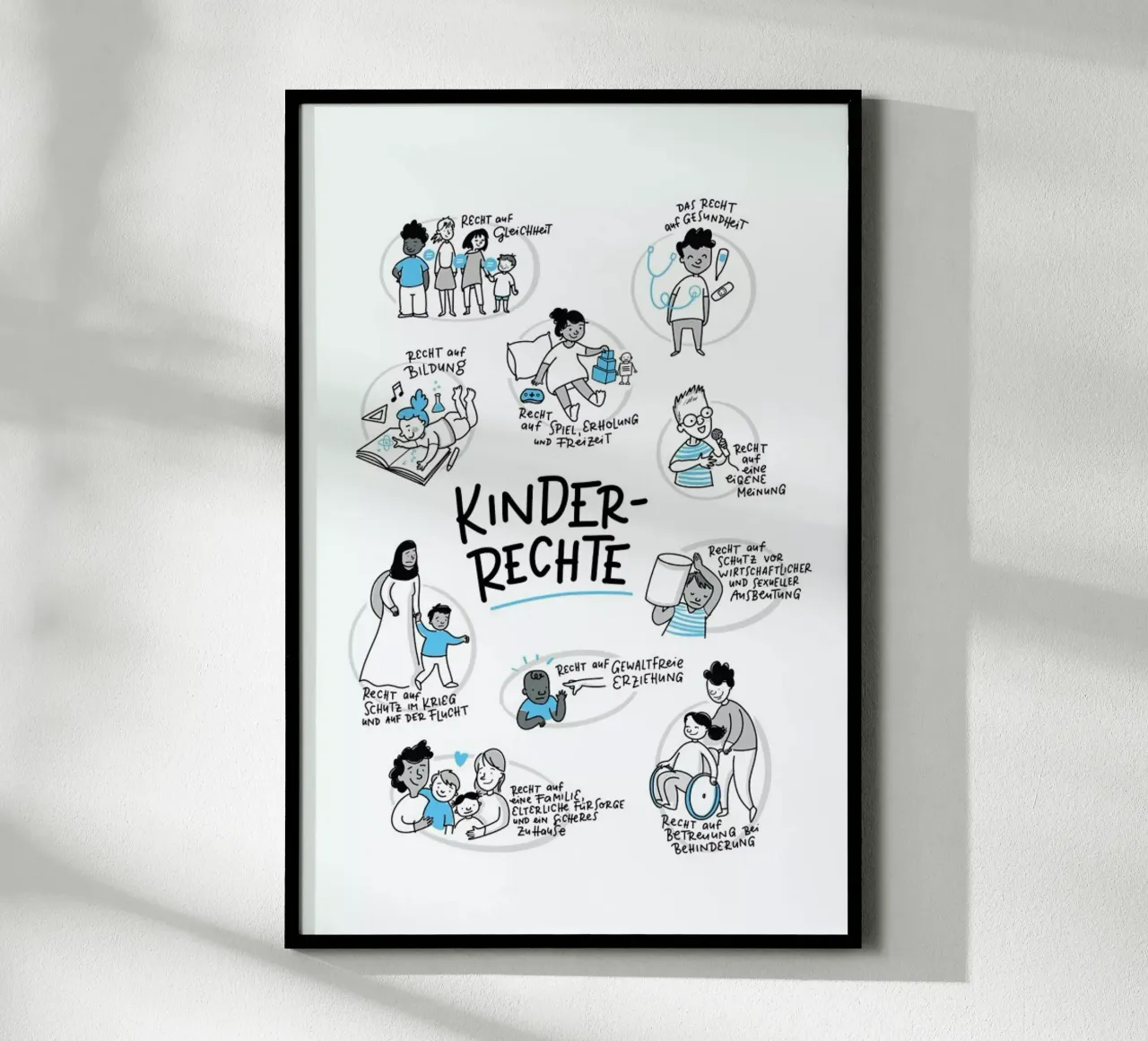 Kinderrechte poster da Geborgen Wachsen x JUNIQE