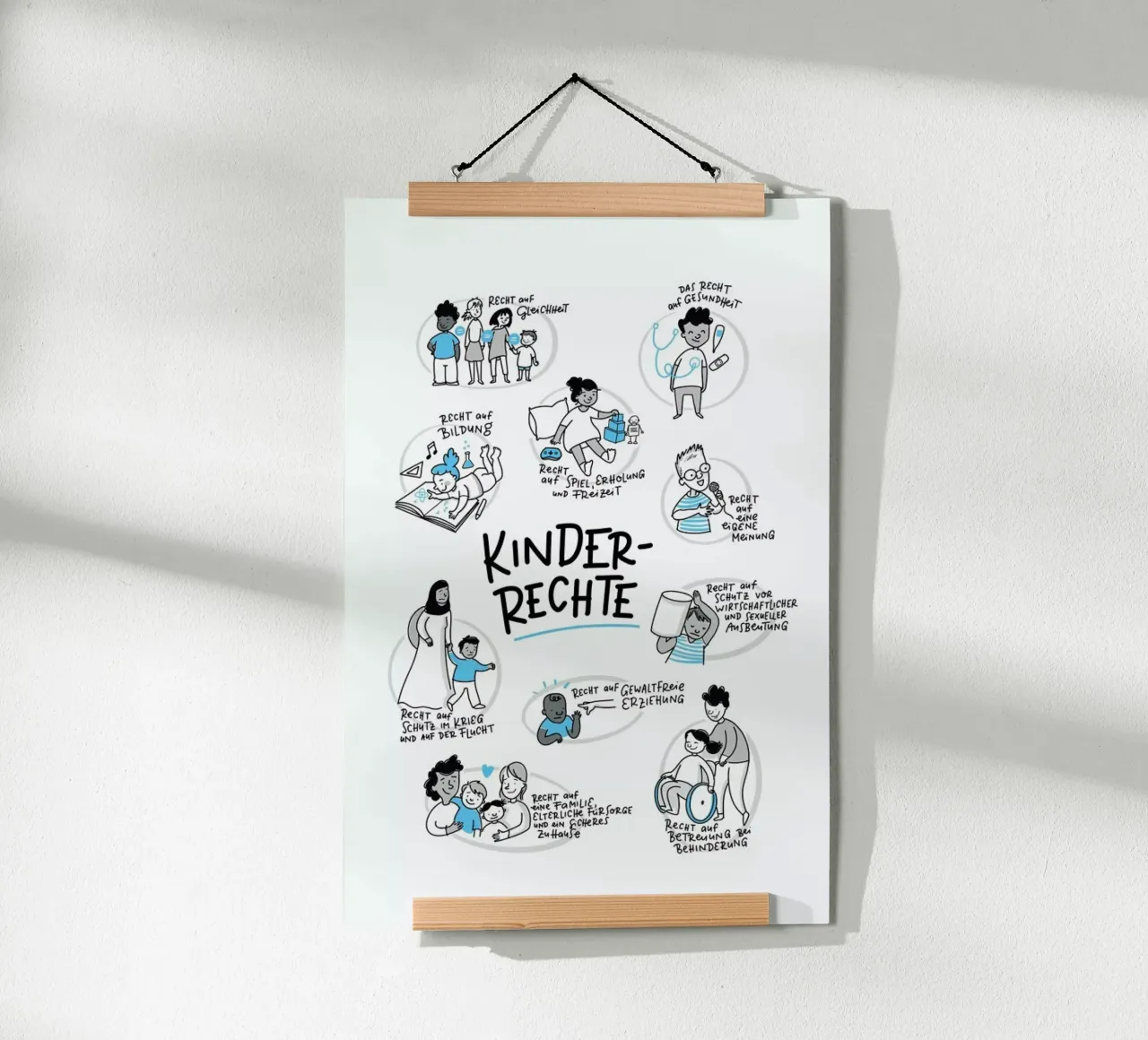 Kinderrechte poster da Geborgen Wachsen x JUNIQE