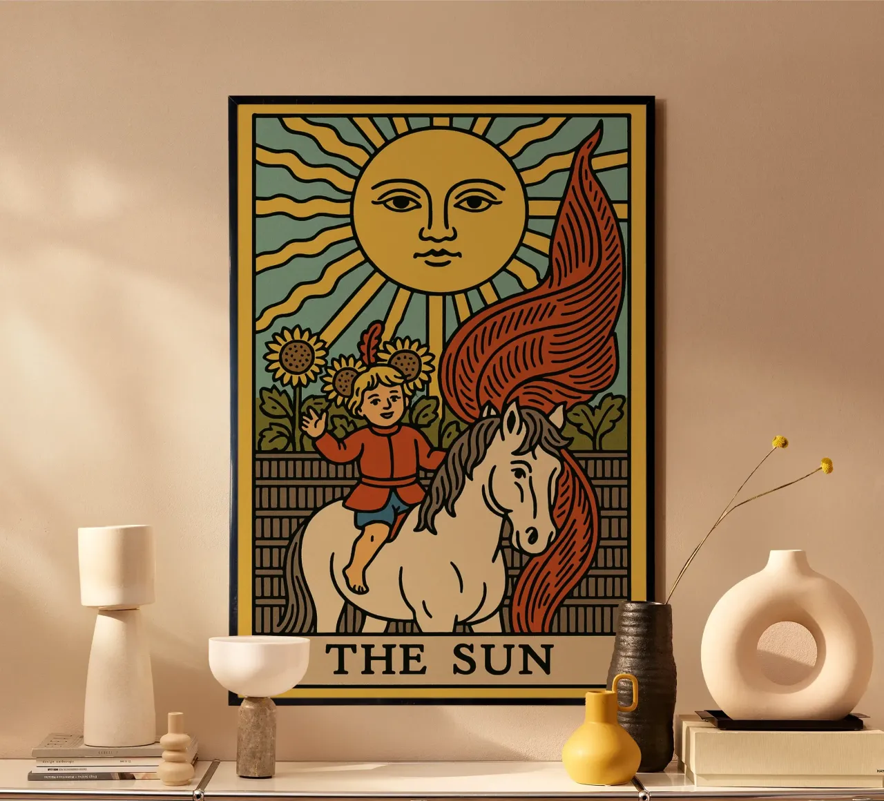 The Sun poster con telaio in plastica da MysticPixel