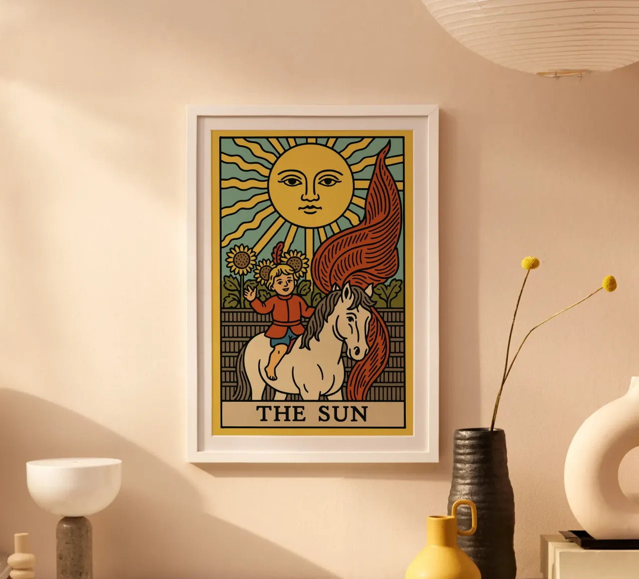 The Sun poster con telaio in plastica da MysticPixel