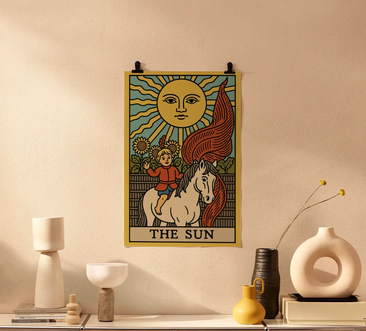 The Sun poster con telaio in plastica da MysticPixel