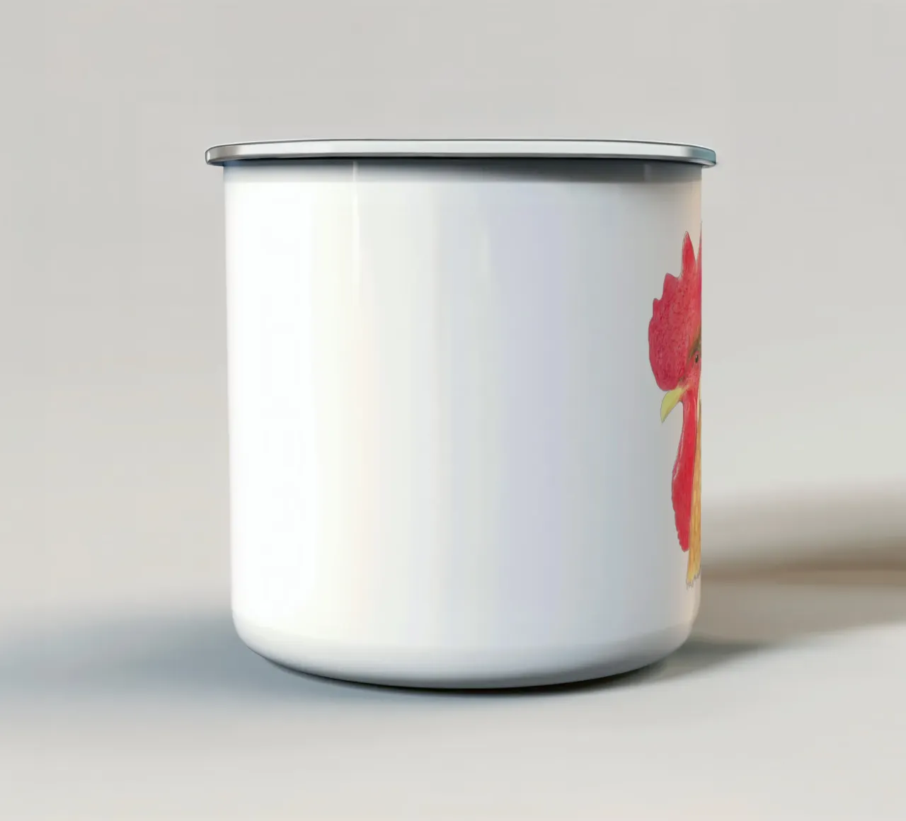 Gallo tazza in smalto da PENCILS & TALES
