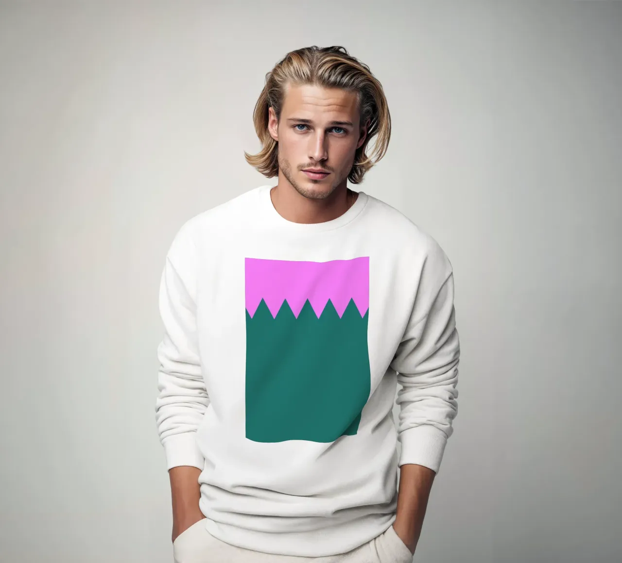 Zig Zag sweatshirt by Linda Gobeta