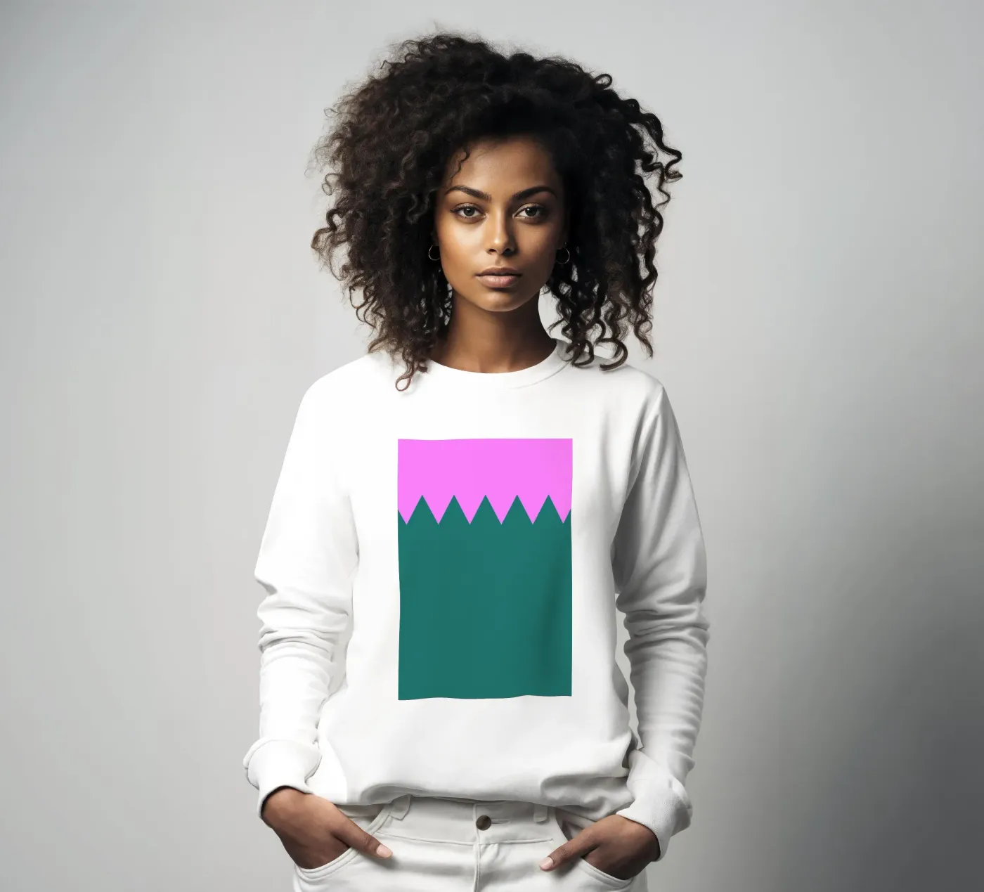 Zig Zag felpa da Linda Gobeta