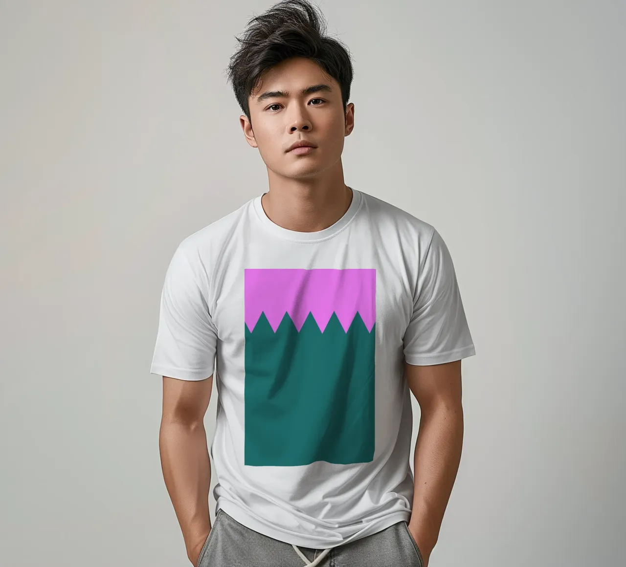 Zig Zag t-shirt by Linda Gobeta