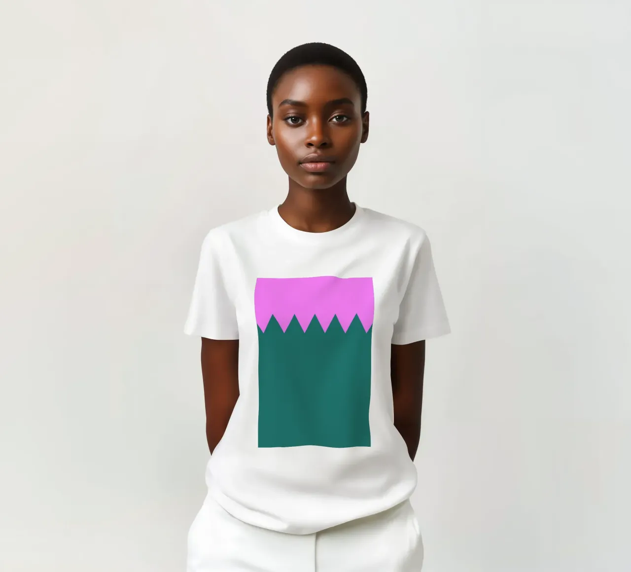 Zig Zag T-Shirt von Linda Gobeta
