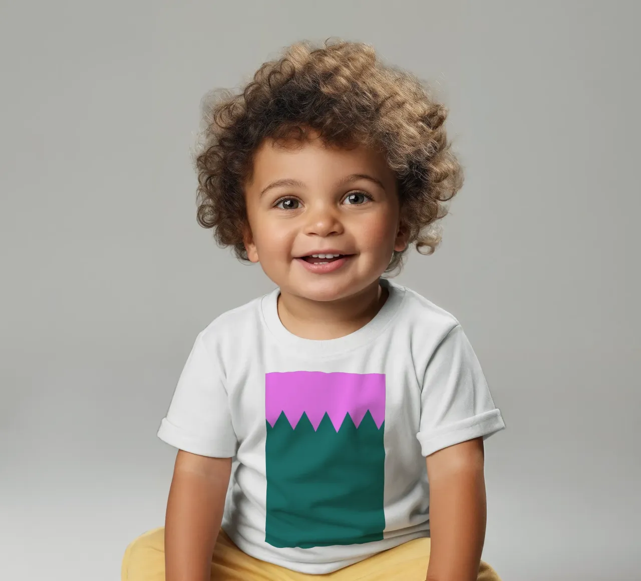 Zig Zag baby t-shirt by Linda Gobeta