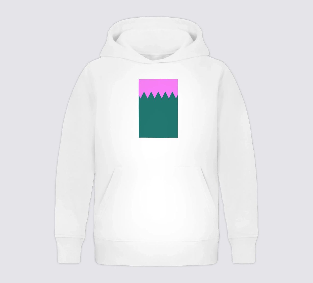 Zig Zag sudadera con capucha para niño de Linda Gobeta