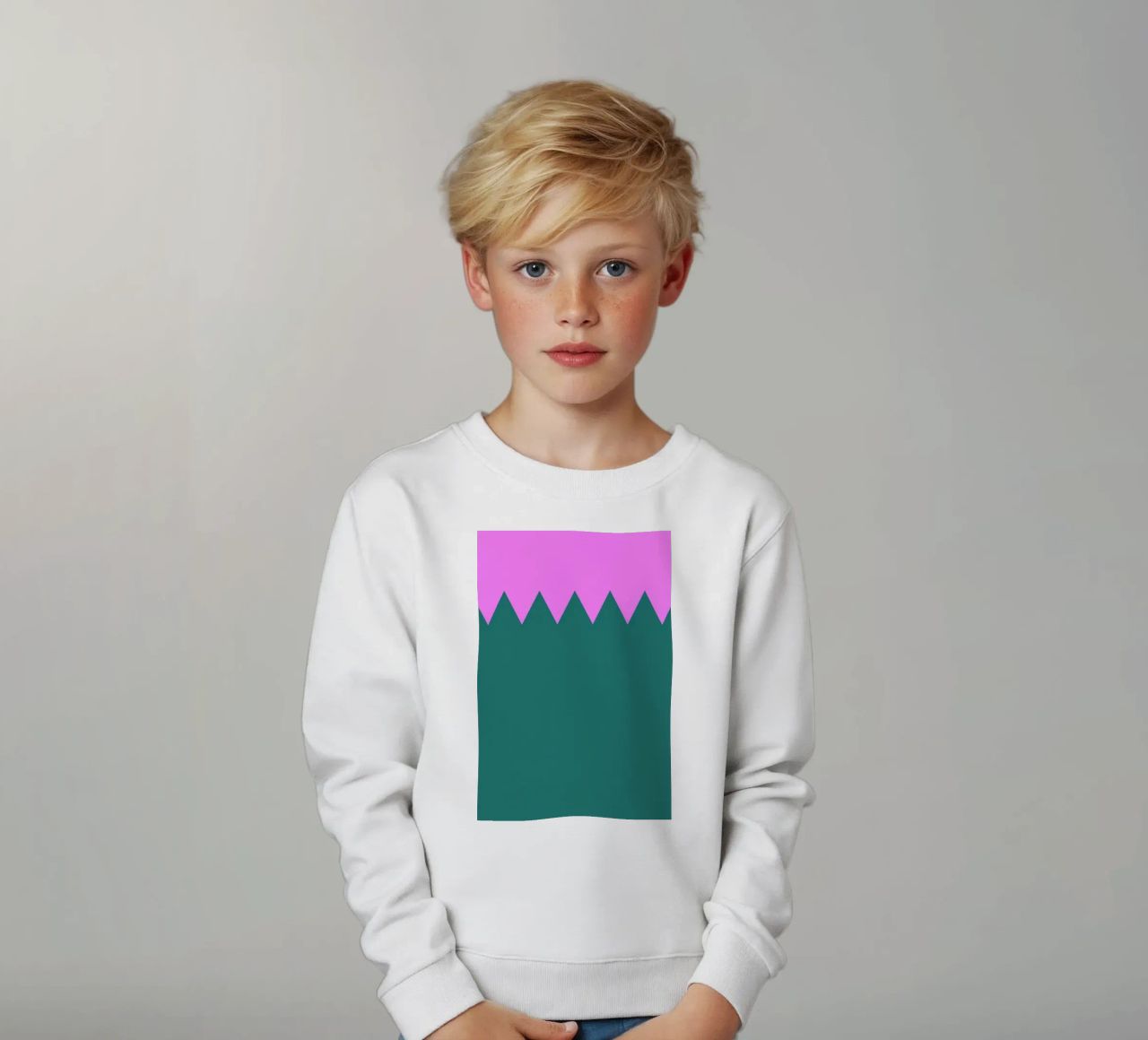 Zig Zag felpa bambino da Linda Gobeta