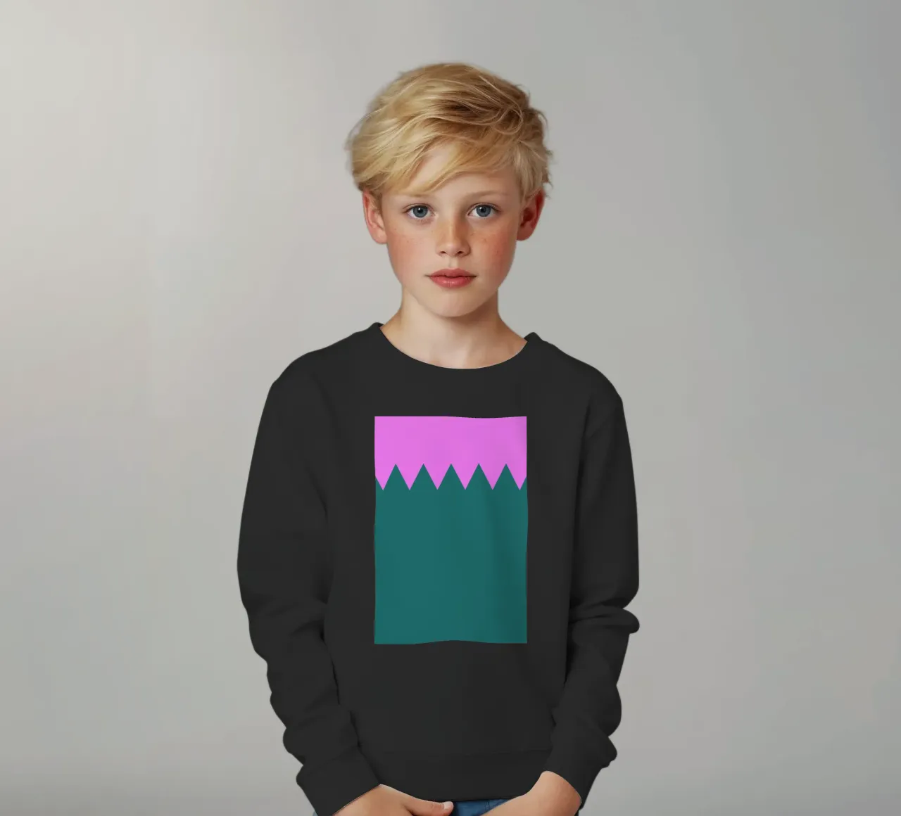 Zig Zag felpa bambino da Linda Gobeta