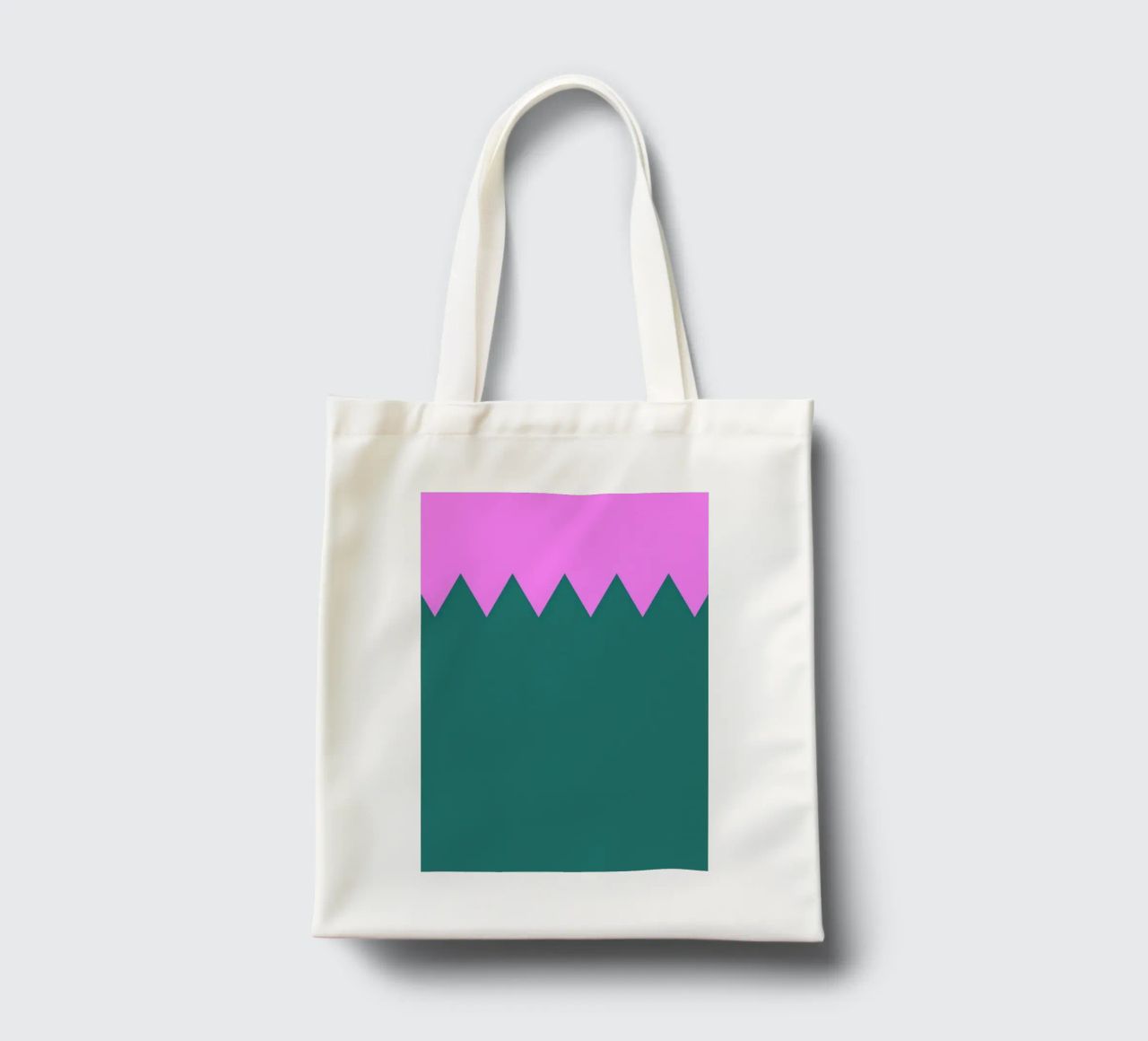 Zig Zag borsa in juta da Linda Gobeta