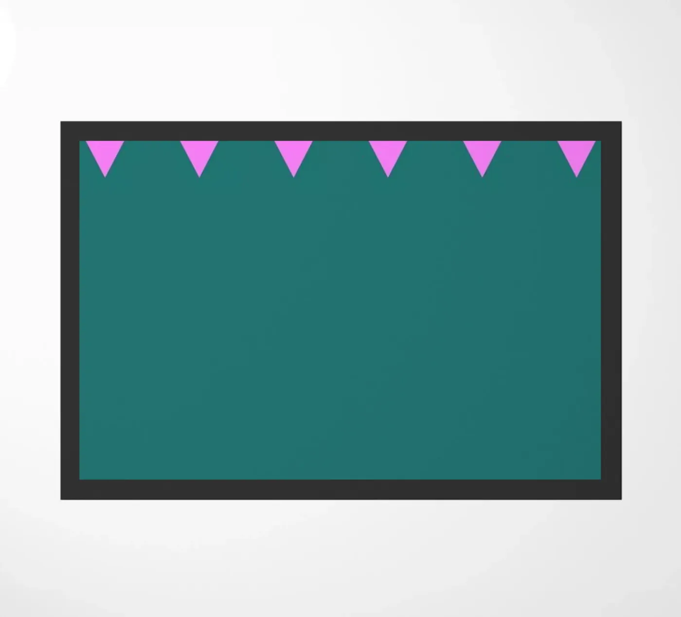 Zig Zag doormat by Linda Gobeta