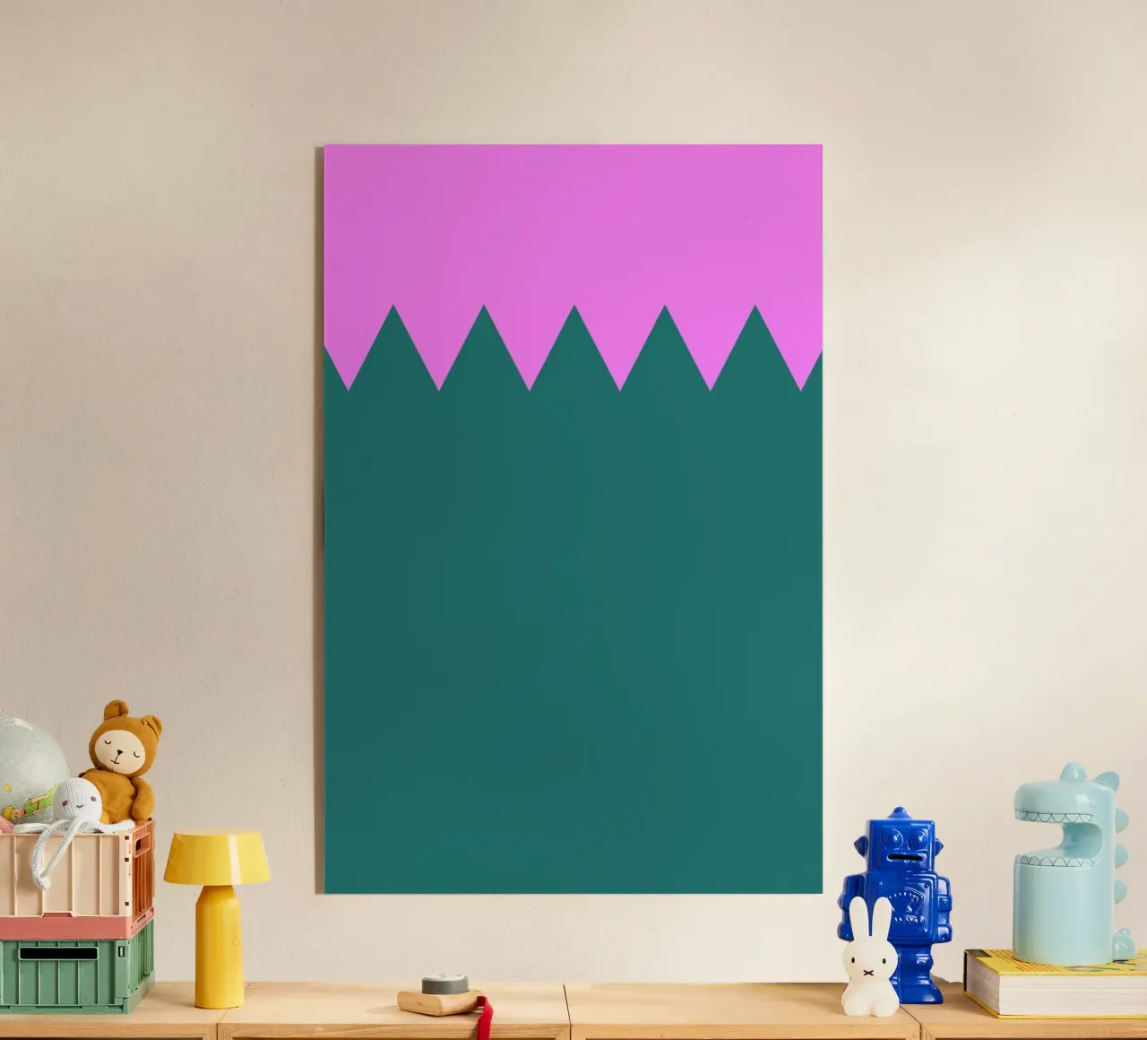 Zig Zag Acryl-Glas von Linda Gobeta