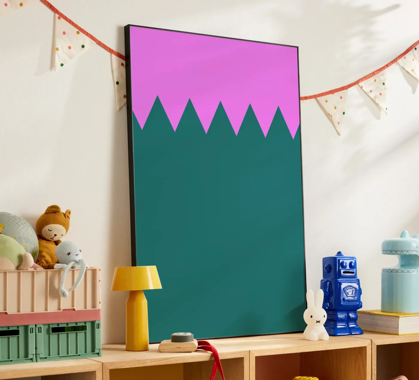 Zig Zag forex plate by Linda Gobeta
