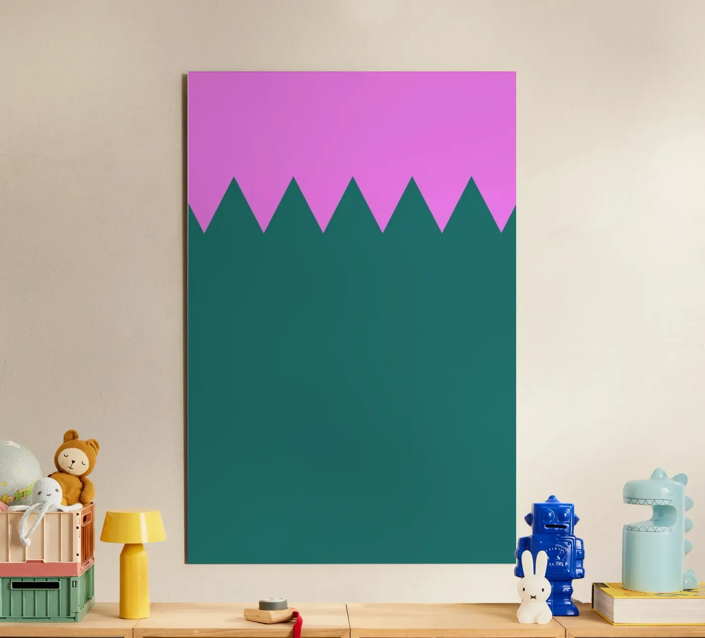 Zig Zag forex plate by Linda Gobeta
