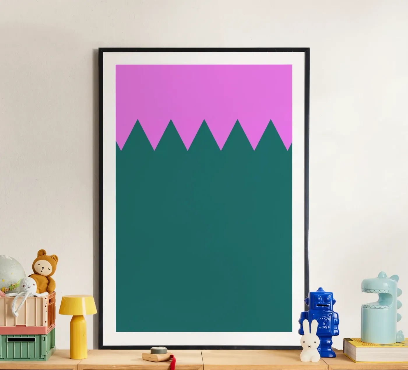Zig Zag Poster von Linda Gobeta