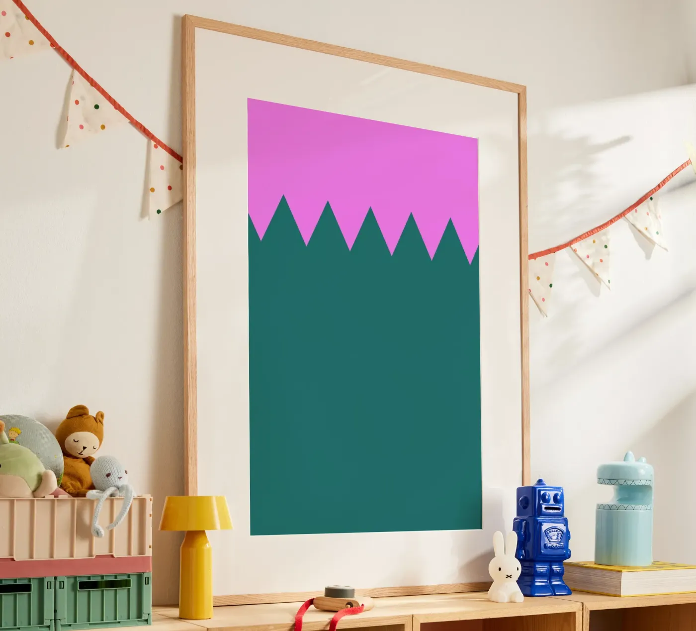 Zig Zag Poster von Linda Gobeta